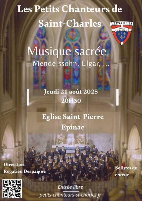 CONCERT MUSIQUE SACRÉE - LES PETITS CHANTEURS DE SAINT-CHARLES DE VERSAILLES