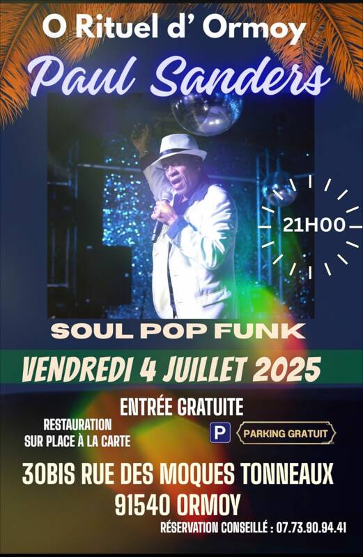 Paul Sanders en concert O Rituel d'Ormoy