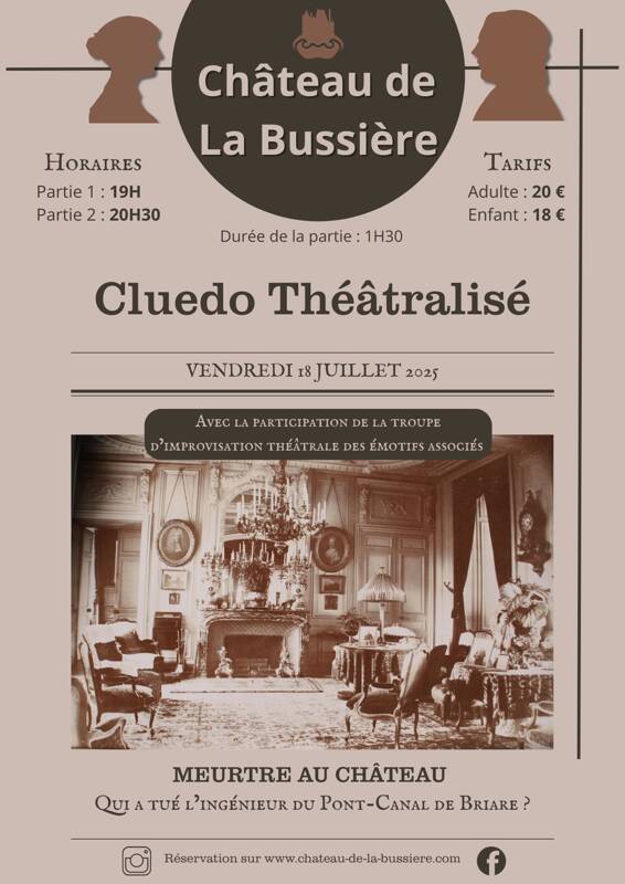 Soirée Cluedo géant au Château de La Bussière