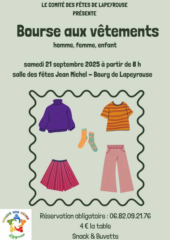 Bourse aux vêtements