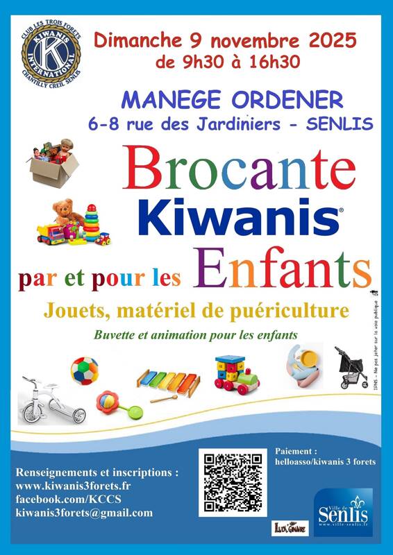 La brocante Kiwanis par et pour les enfants