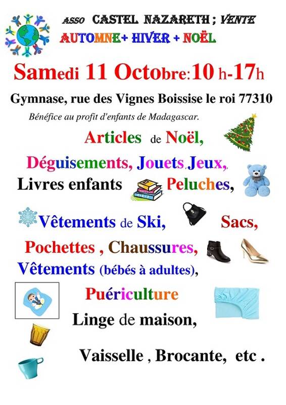 Vente de charité Automne, Hiver et Noël