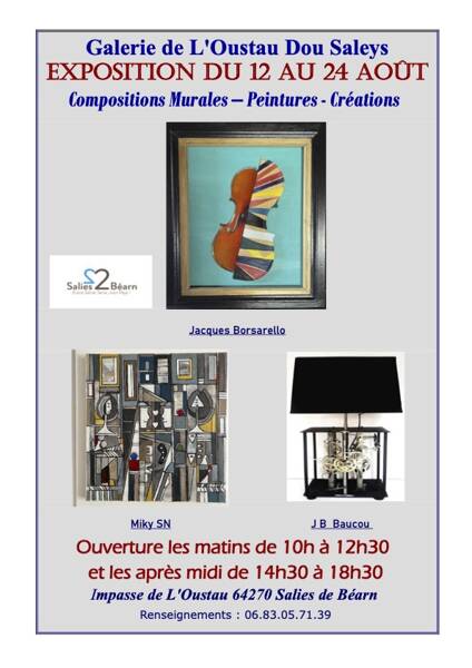 Trois artistes à L’Oustau dou Saleys