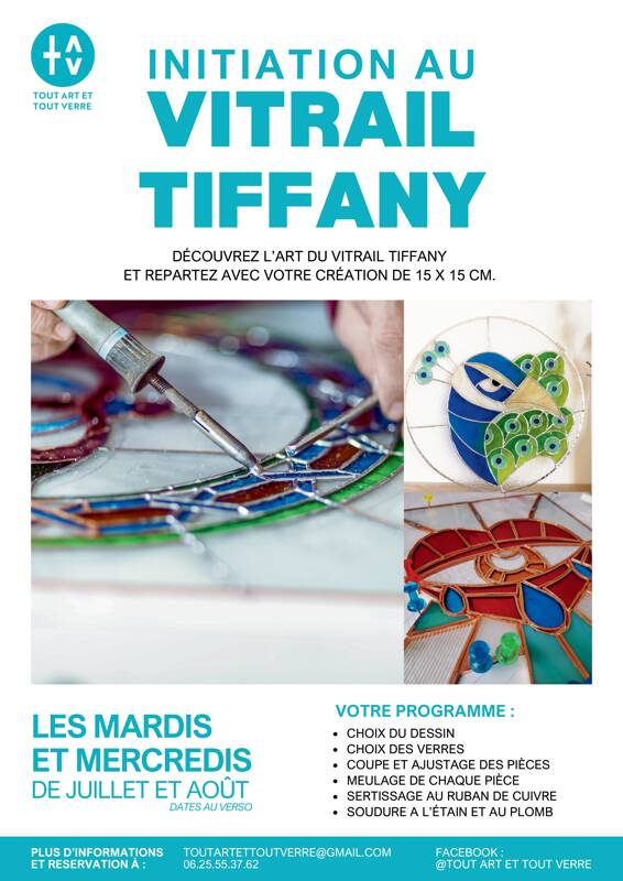 Ateliers d'initiation au vitrail tiffany