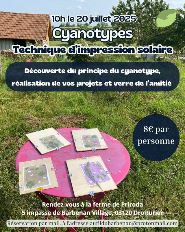 Atelier cyanotype