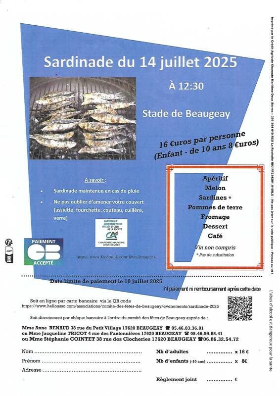 SARDINADE DU 14 JUILLET 2025