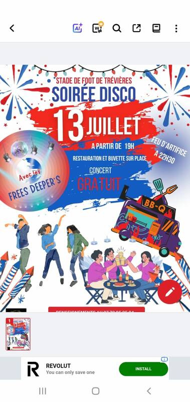 Intervillage, soirée disco, feu d'artifice