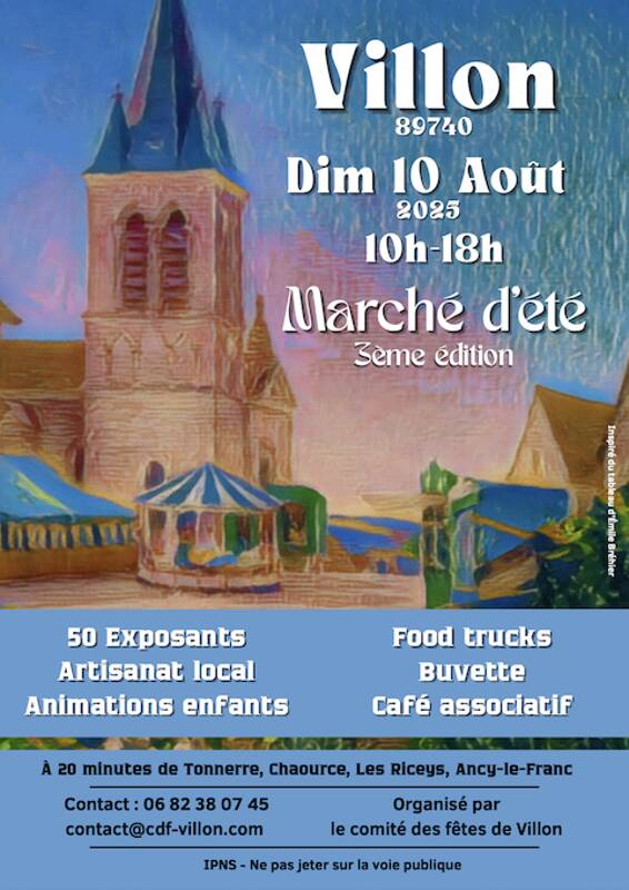 Marché artisanal d'été VILLON