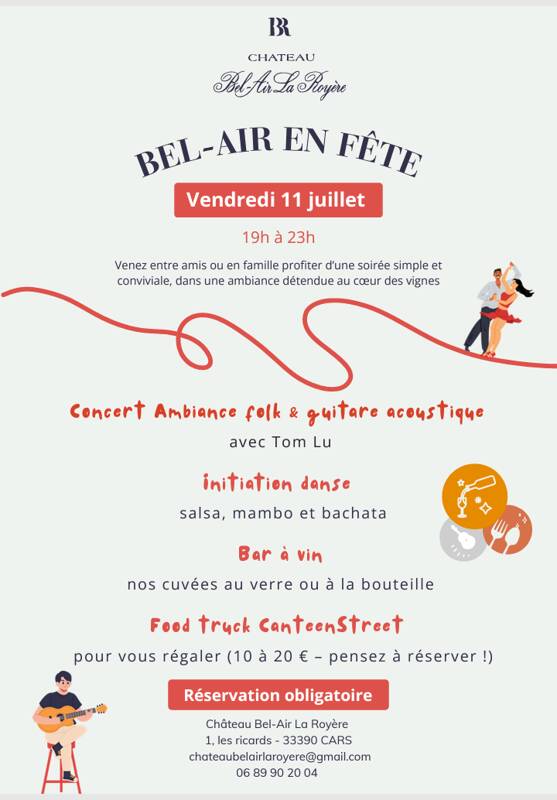 Soirée détente Château Bel air la Royère