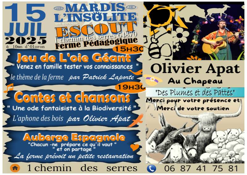 MARDI DE L'INSOLITE à la ferme pédagogique