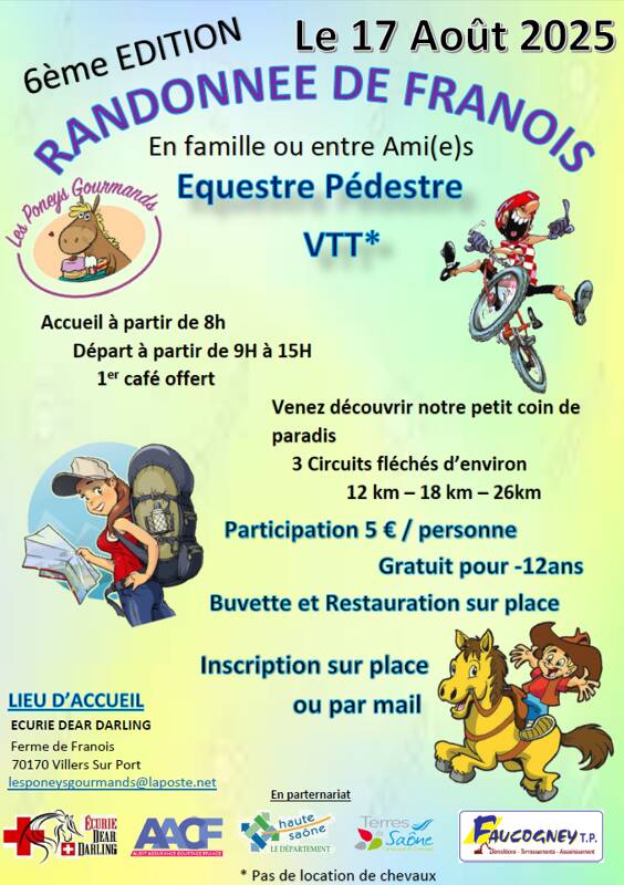 Randonnee de Franois Pédestre Equetsre Vtt 6eme edition