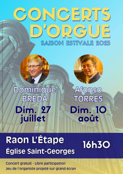 Concert d'orgue par Dominique BREDA