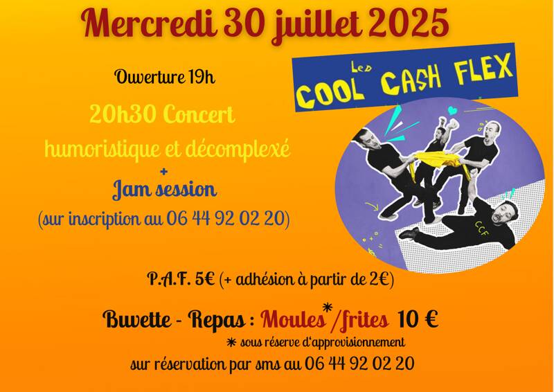 Concert les Cool Cash Flex (chanson humoristique)