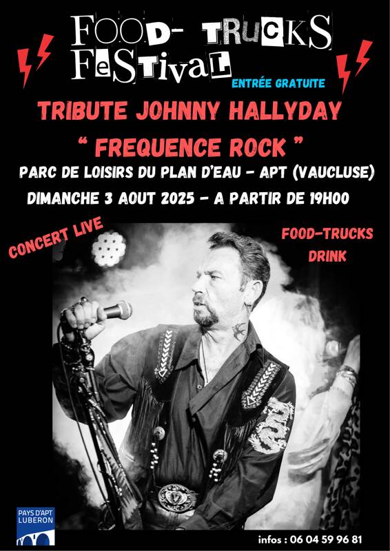 Food Trucks Festival concert Tribute Johnny Hallyday 