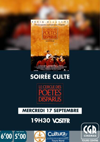 Soirée Culte : Le Cercle des poètes disparus