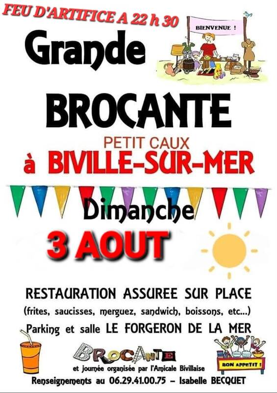 Grande brocante annuelle à Biville sur Mer