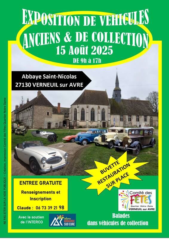 EXPOSITION DE VÉHICULES DE COLLECTION DE L'ABBAYE
