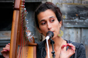 photo Leila Chant et Harpe celtique