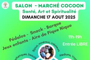 photo SALON Marché Bien être COCOON - DIMANCHE 17 AOUT - 17240 st fort sur gironde base de loisirs moulin du sap