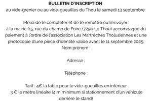 Vide grenier et Vide Gueuilles