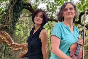 photo Concert duo harpe celtique et violon