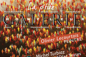 photo Exposition de Olivier Courtois, peintre et de Michel Turbiaz, univers 3D et textes