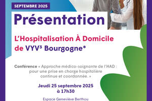 photo Conférence Hospitalisation à Domicile VYV 3 Bourgogne