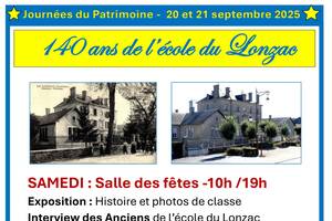 photo Journées de Patrimoine : Les 140 ans de l’École de Le Lonzac : Un Voyage dans le Temps