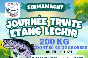 photo journée truites 12 octobre 2025 Etang Lechir Sermamagny