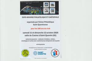 photo 100 ans de l'Union Philatélique Saint-Quentinoise