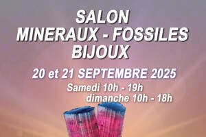 photo Salon minéraux, fossiles, bijoux de créateur.