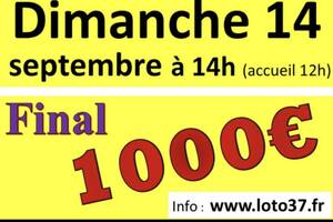 photo MEGA LOTO Montlouis Carton Final 1000€.