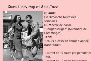 Cours danse en couple et solo (rock swing et solo jazz)