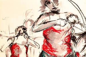 photo Exposition dessins : Evolutions Corps à Corps