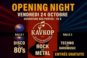 Kavkop : opening des caves musicales