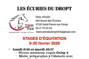 photo Stage d'équitation