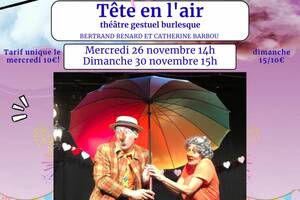 photo Tête en l'air - théâtre gestuel burlesque