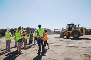 Visite d'un site de compostage