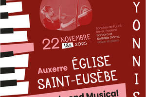 Nathalie et Barbara Diôme, piano et violon, Week-end musical Yonnissimo I