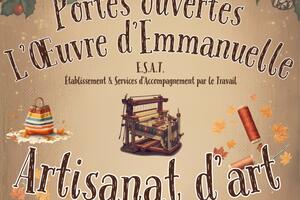 photo Portes ouvertes atelier d'artisanat d'art ESAT L'Œuvre d'Emmanuelle