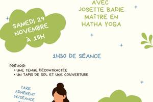 photo Invitation au yoga avec Josette Badie