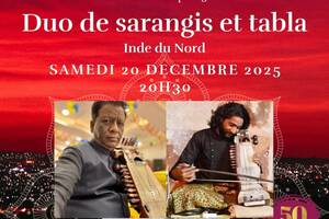 Duo de sarangi et tabla - Inde du Nord