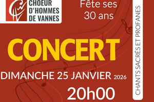 photo le Choeur d'hommes de Vannes en concert à St-Gildas de Rhuys