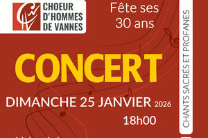 photo le Choeur d'hommes de Vannes en concert à St-Gildas de Rhuys