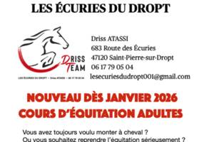 photo Cours d'équitation pour adultes
