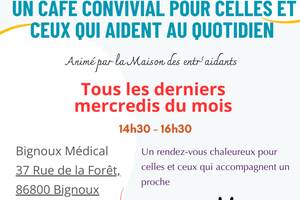 photo Bignoux : une pause café conviviale dédiée aux aidants