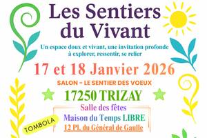 photo Salon 17 et 18 Janvier 2026 -17250 TRIZAY-SALON: Le sentier des Voeux -Corps & bien‑être,   créations, médecines douces