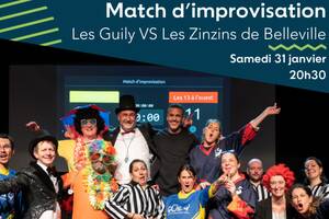 photo Match d'improvisation : Les Guily (Lyon) VS Les Zinizins de Belleville