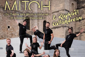 photo Cabaret Impro - Le MITCH et Raphaël Callandreau