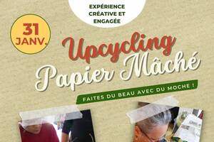 photo Les Samedis Durables : sensibilisation à l'Upcycling et au Papier Mâché